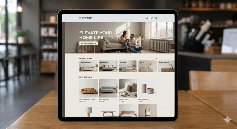 Example Buyezily storefront layout